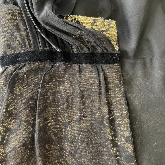 Kay Unger New York Black & Gold Cocktail Dress - Picture 9 of 9